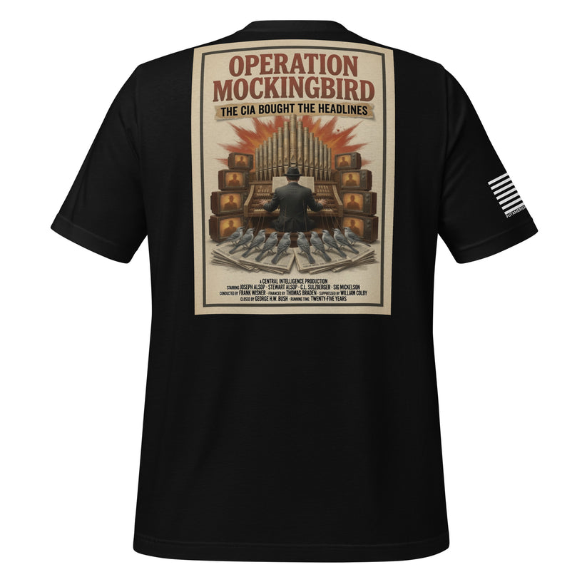 Operation Mockingbird vintage movie poster t-shirt from Put America First Again